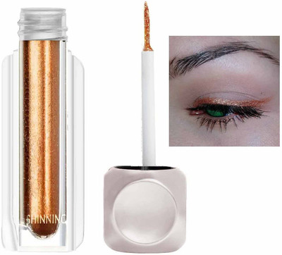 YAWI Waterproof Liquid Metallic Finish Eyeliner For Eye Makeup 3.5 g(Copper)