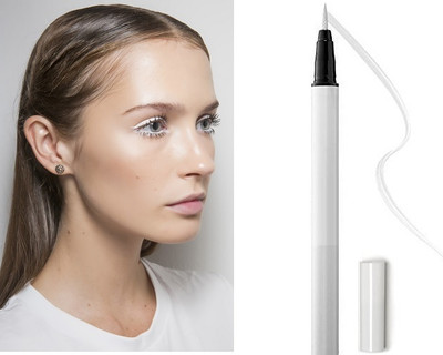 BLUEMERMAID BEST QUALITY MATTE LOOK WHITE SKETCH EYELINER FOR EYE MAKEUP 2 ml(WHITE)