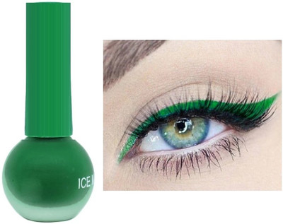 MYEONG Insta Liquid Semi Matte Eye Line Green Color 3.5 g(Green)