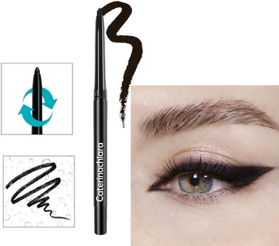 CATERINACHIARA CRAYON KAJAL BLACK COLOR MATTE SMUDGE PROOFWATERPROOF KAJAL 2 ml(black)