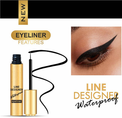 Neycare jet black eye liner soft and smooth new look pack of 1 8 ml(BLACK)