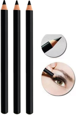 THTC Best 3pc Pencil Liner Kajal 2 in 1 3 ml(Black)