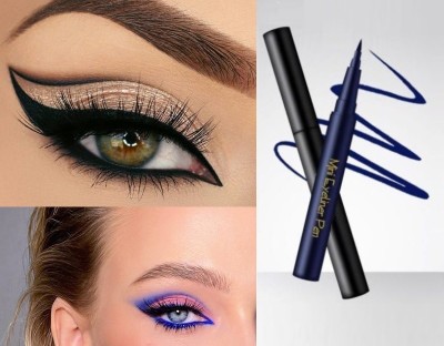 NADJA MINI BLUE & BLACK EYELINER FOR BOLD EYE LOOK MAKEUP 2.4 ml(BLACK & BLUE)