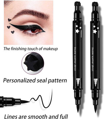 ADJD Combo 2 in 1 Smudge Proof Makeup Beauty Eyeliner & High Quality 5 g(BLACK)