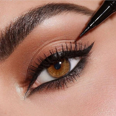 AFARAXIA New Matte finish Fish liquid Eye Liner Waterproof Lash Eye Liner for cat eyes 8 ml(Black)