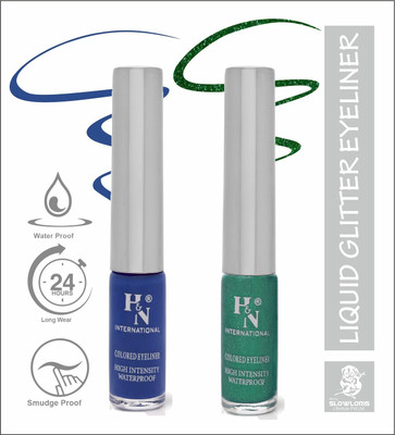 HIGHLIGHT NAILS EL1-CB (EL1-02 ) ( EL1-08)_HH 6 ml(AZURE BLUE::GLITTER GREEN)