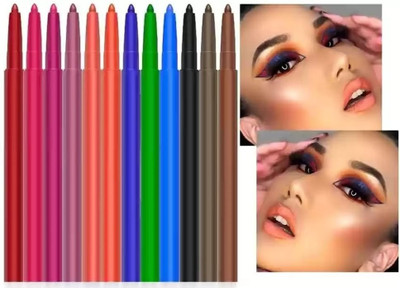 USBK best waterproof long lasting multi color eyeliner for all makeup lover 18 g(MULTI-COLOR)