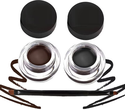 Herrlich New Matte 2in1 Waterproof and Smudge Proof 24 Hours Gel Eyeliner(BLACK, 7 g)