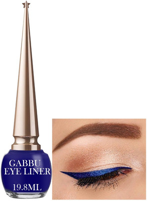 GABBU Best matellic finish black eye liner smoth proof blue 19.8 ml(matelic blue)
