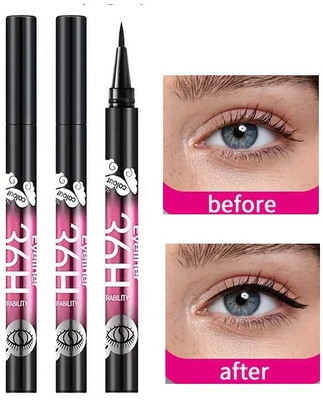 Luster Shine Precision Liquid Waterproof Lash Eyeliner Pencil 7.5 g(BLACK)