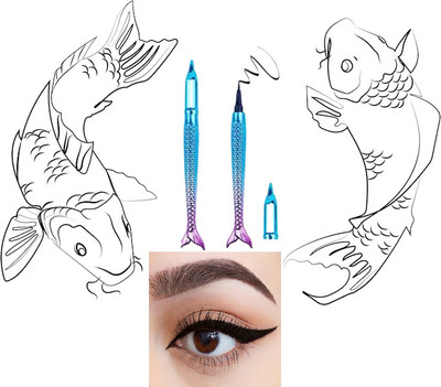 PERLENTE FANTASTIC FISH SHAPE EYELINER WATERPROOF AND LONGLASTING 5 ml(BLACK)