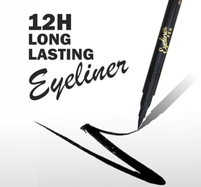 DARVING Waterproof Liquid Eyeliner Brush Tip Pen - Smudge Resistant and Long Lasting 3 g(BLACK)