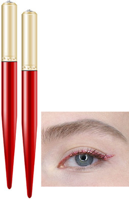 ADJD Combo Shimmer Sparkles Liquid Red Eyeliner for Long Lasting Stay 3 g(Red)
