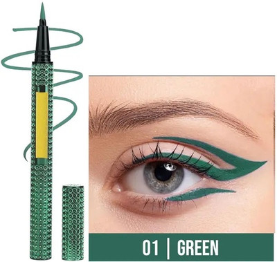 THTC Quick Drying Formula, Long Lasting, Smudge Proof Pen Eyeliner 2 ml(GREEN)