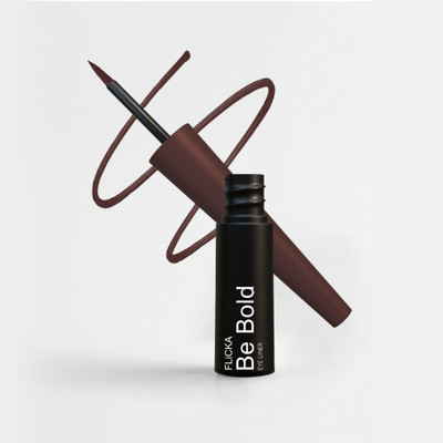 Flicka Be Bold Eyeliner Brown - Waterproof, Smudge-Proof, Long-Lasting 3.5 ml(Brown)