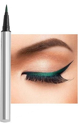 MYEONG Quick Drying Green Color Long Wearing Bold Felt Tip Pen 2.5 g(Green)