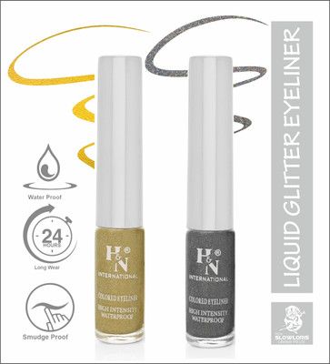 HIGHLIGHT NAILS HN-EL1-CMB (EL1-07) (EL1-10) 6 ml(GLITTER GOLDEN::GREY)