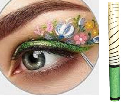 Luipui LONG LASTING GREEN COLOR EYELINER PACK OF 1 5 ml(GREEN)