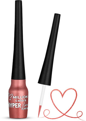 Million Colors Hyper Liquid Eyeliner Waterproof | Long Lasting | Smudge-Proof | Quick Drying 5 ml(BLUSH 09)