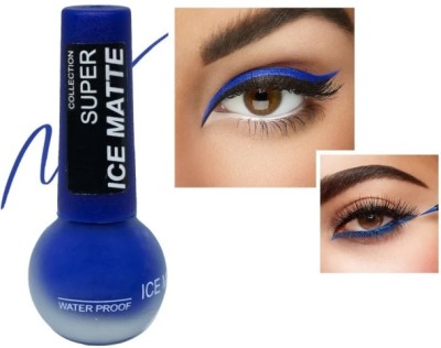 Jiwoo Water Proof & Smudge proof Ice Matte Royal Blue Liquid Eyeliner 6 ml(BLUE)