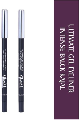 Glam21 Ultimate Gel Eyeliner Kajal Dense & Smudge-free Matte Finish | Creamy Texture 3 g(Black)