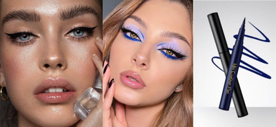 Herrlich INTENSE EYE LOOK MINI BLACK & BLUE BEST SKETCH EYELINER 2.4 ml(BLACK & BLUE)