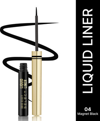 SWISS BEAUTY Select Here To Stay Liquid Waterproof Eyeliner | With Precise & Pointed Tip 3 ml(Magnet Black)