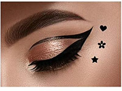 Sheny 2 IN 1 Eyeliner With Star Stamp Smudge Proof and Long Lasting 20 ml(BLACK)