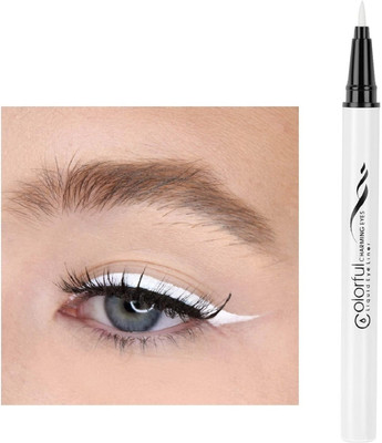 THTC White color liquid eyeliner | White sketch pen eyeliner 2 g(White)