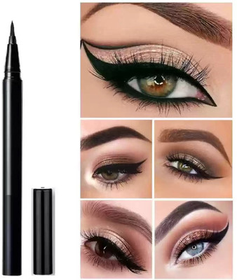 Neycare Long Lasting Waterproof Sketch Pen Eyeliner In Black Matte Finish (Pack Of 1) 1.7 ml(BLACK)