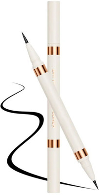 MYEONG 2-In-1 HD Matte Black Eyeliner Precision Perfection In Every Stroke 2.5 g(Black)