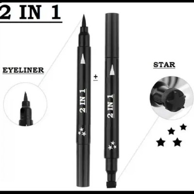 Sheny Attractive black eyeliner water proof smudge proof stamp eyeliner,star shape 10 g(black)