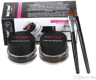 Music Flower gel eyeliner black & brown 6 g(black)