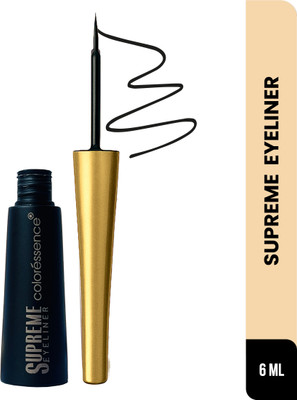 COLORESSENCE Supreme Eyeliner | Intense Black | Waterproof | With Precision Applicator Tip L1 5 ml(Black)