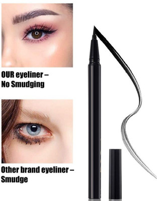 AMOSFIA Ultra Soft Eyeliner | Sharp & Flawless Jet Black | Water & Smudge Proof 5 g(Bold Black)