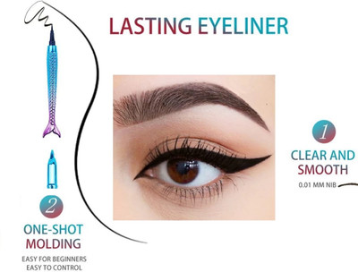 PERLENTE MERMAID SHAPE FISH PEN EYELINER 5 ml(BLACK)
