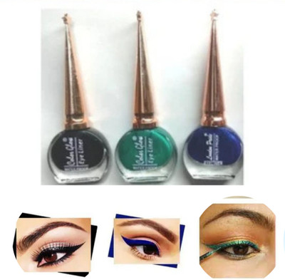 Hidden Beauty L2 (COLOR GLOW) Long Lasting & Waterproof Liquid EyelineR 20 ml(Black, Blue, Green)