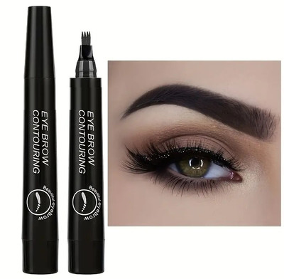 luzimaisa Bold Black Magic New Eyebrow Pen with a Micro-Fork Tip(black)
