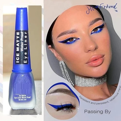 Emijun ICE MATTE Liquid Eyeliner blue colour 3.5 g(BLUE)