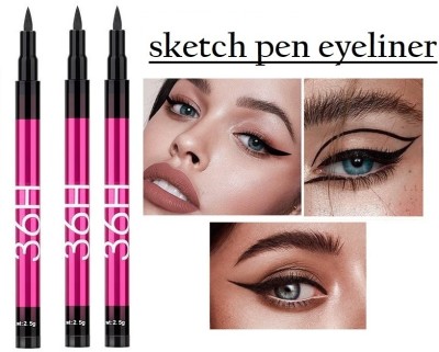 Libline 36H Black Waterproof Liquid Eyeliner Make Up 5 g(BLACK)