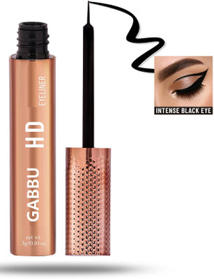 GABBU New Waterproof Tip Liquid Eyeliner,Waterproof Eyeliner 3 g(BLACK)
