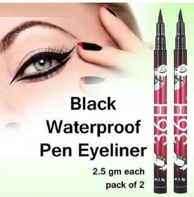 LILLYAMOR HD Long-Lasting Waterproof Liquid Eyeliner Black Eye Liner 5 g(Black)