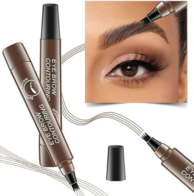 luzimaisa Waterproof 4 Points Microblading Brown Eyebrow Pen 2.5 g(brown)