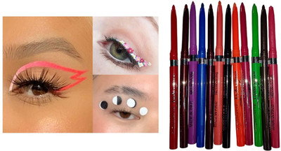 BLUEMERMAID COLORFUL EYELINER FOR BEST EYE MAKEUP 18 g(MULTI COLOR)