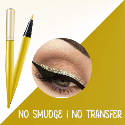 GFSU - GO FOR SOMETHING UNIQUE Eyeliner for Long Lasting Stay, Smudge Proof | Transfer Proof|golden 1.5 g(GOLDEN)
