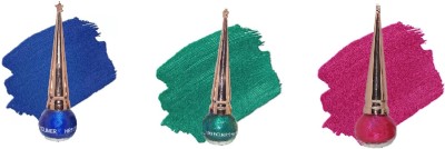 Bigwig Glitter Eyeliner Long-lasting ( glitter blue,glitter green, glitter pink ) 3ml 3 ml(blue, green, pink)