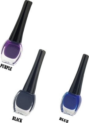 Bigwig Smudge @proof Waterproof Liquid Coloured Eyeliner,PURPLE,BLACK,BLUE, 9ml 9 ml(MULTICOLOR)