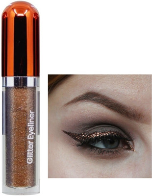Arcanuy Brown Waterproof shimmer Metallic Glitter Eyeliner 5.5 ml(brown)