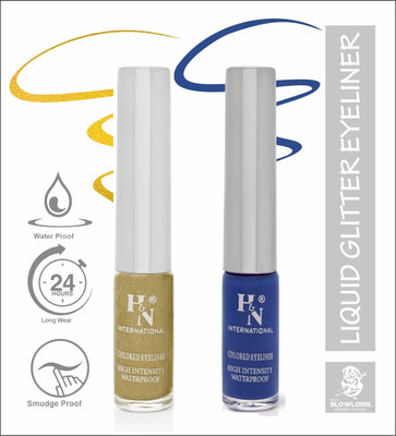 HIGHLIGHT NAILS HN-EL1-CB (EL1-07 ) ( EL1-02) 6 ml(GLITTER GOLDEN::AZURE BLUE)