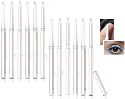 GFSU - GO FOR SOMETHING UNIQUE 12pc Long Lasting 2 in 1 Liner/Kajal 18 g(White)